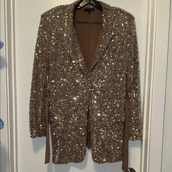 JLUXLABEL Glittering Sequin Jacket - Picture 1 of 7